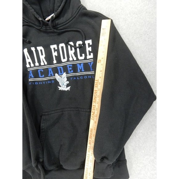 Air Force‎ Falcons PRO WEAVE Vintage Hoodie Sweatshirt (Men's Medium) Black - Picture 4 of 10
